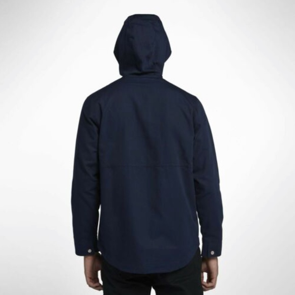 Hurley Mac A Frame Full-Zip Hooded Cotton Jacket Mens Large - Picture 3 of 14